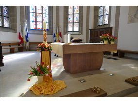 Festgottesdienst für die Kommunionjubilare an Ostermontag (Foto: Karl-Franz Thiede)